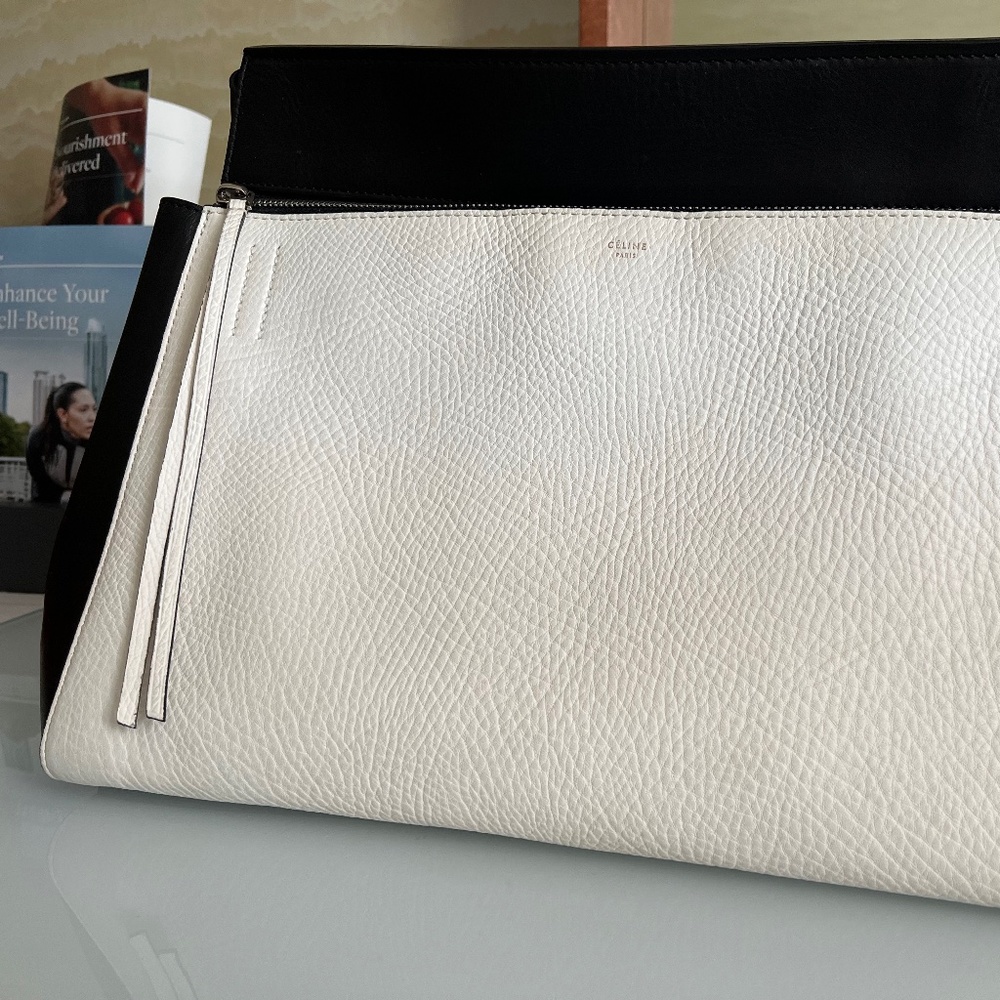 Authentic Celine Medium Bicolor Edge Shoulder Bag - image 5